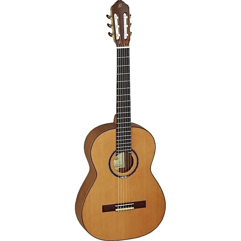 Ortega Guitars M4CS Custom Master Selection Nylon String Acoustic Guitar w/ Deluxe Hard Case & Video