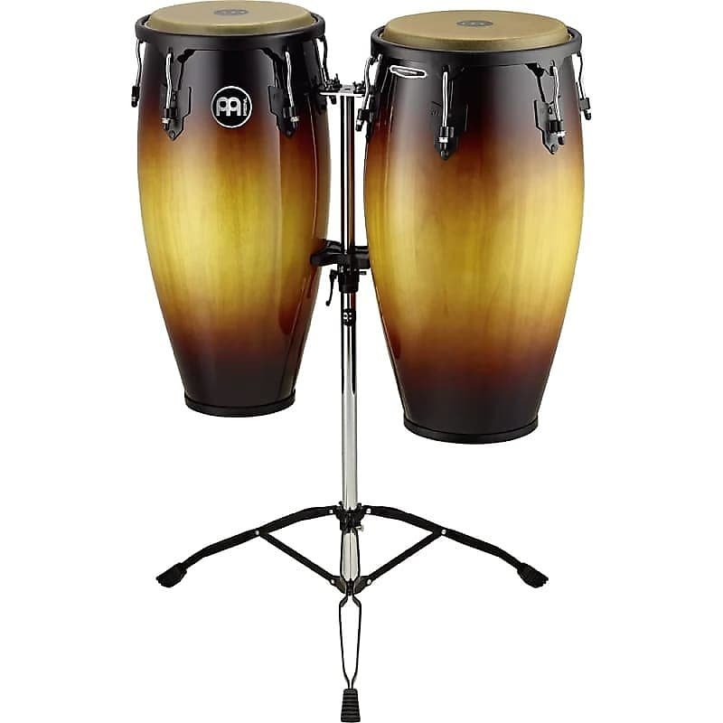 Ensemble de congas Meinl HC812VSB 11" Quinto et 12" Conga Headliner Series en finition Vintage Sunburst