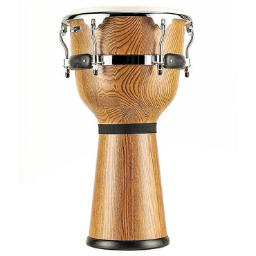 Meinl DJW3ZFA-M 12" Floatune Series Zebra Finished Ash Wood Djembe