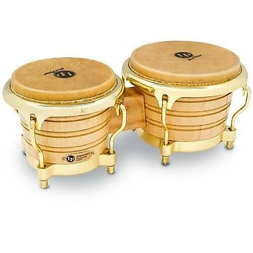 Bongos LP Latin Percussion LP201AX-2AW Génération II avec jantes Comfort Curve II