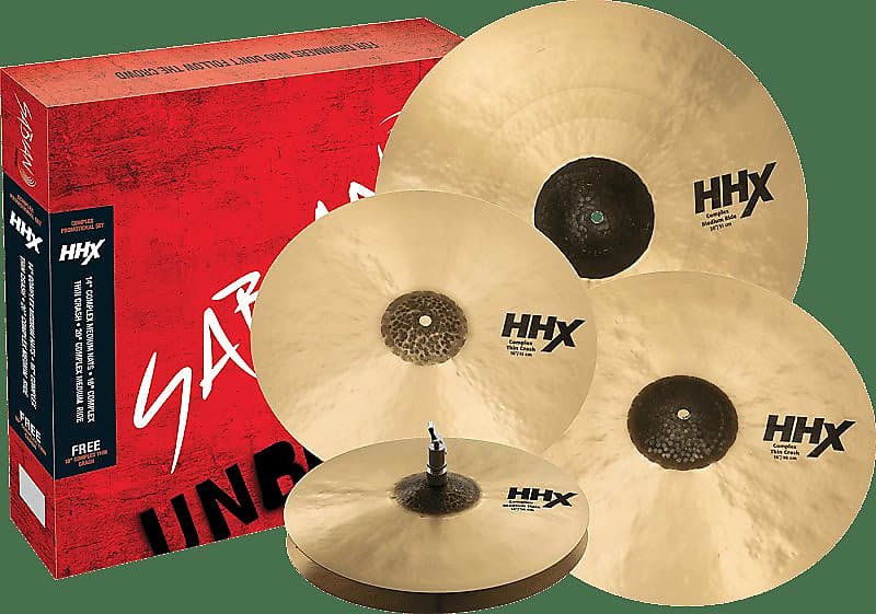 Pack de cymbales promotionnelles Sabian HHX Complex 15005XCNP