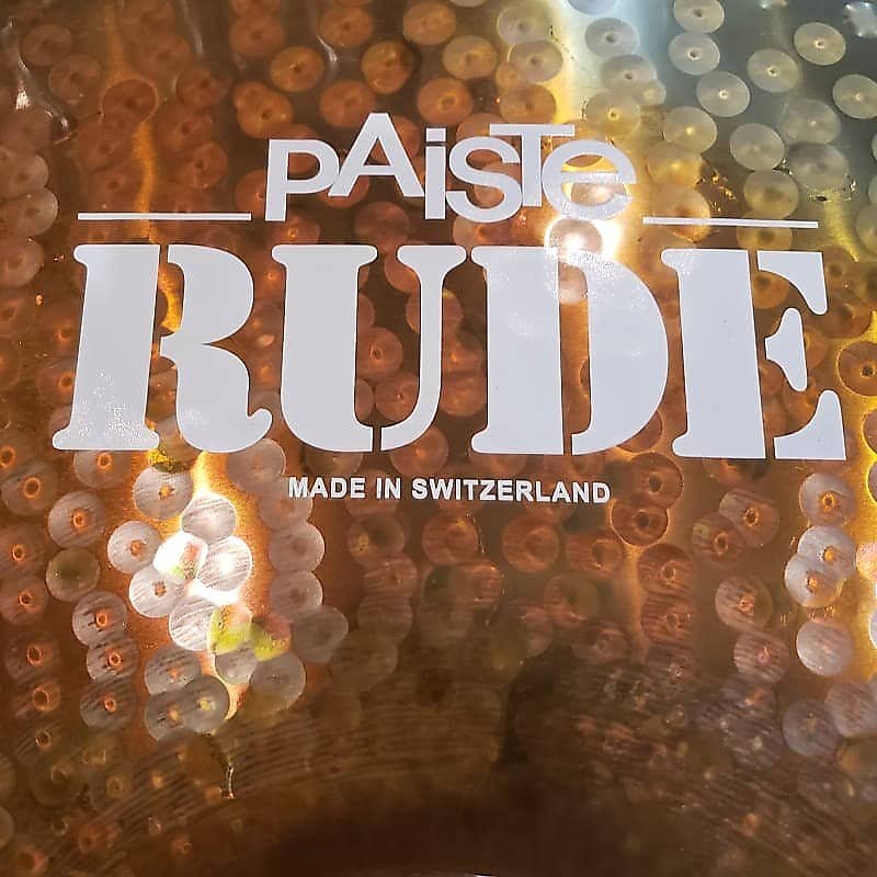 Cymbale Power Ride Paiste 22" RUDE Dave Lombardo Signature "The Reign" *EN STOCK* 