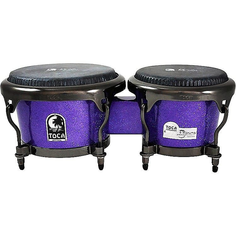 Toca 5100-FPS Jimmie Morales Signature Bongos in Purple Sparkle *IN STOCK*