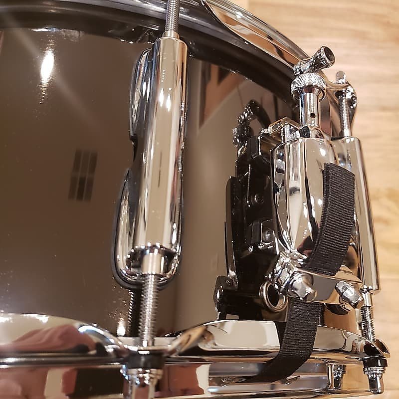 Dixon 6.5x14" Gregg Bissonette SIgnature Black Nickel over Steel Snare Drum *IN STOCK*