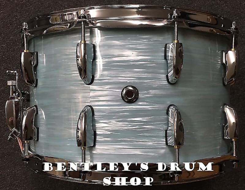 Pearl STS1480S/C414 8x14" Session Studio Select Snare Drum in Ice Blue Oyster