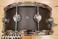 DW 6.5x14" Carbon Fiber Snare Drum with Chrome Hardware