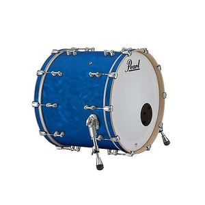 Pearl RF1365S/C721 Reference Series 6.5x13" 20-Ply Snare Drum in Blue Satin Moire (Made to Order)
