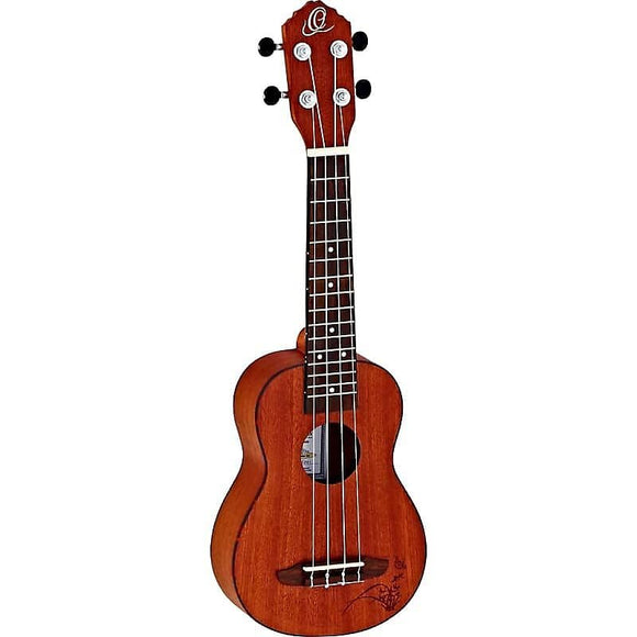 Ortega Guitars RU5MM-SO Bonfire Series Mahogany Top Soprano Ukulele