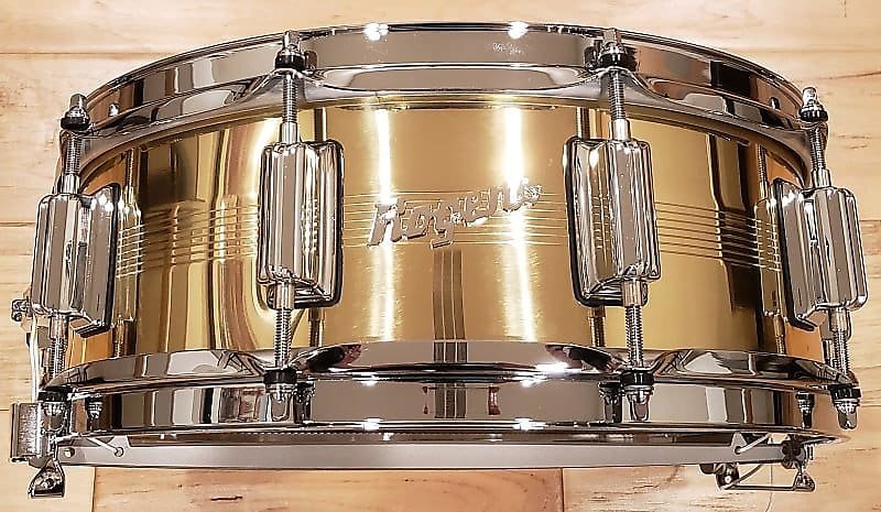 Caisse claire personnalisée Rogers 5x14" B7 Brass Dyna-Sonic