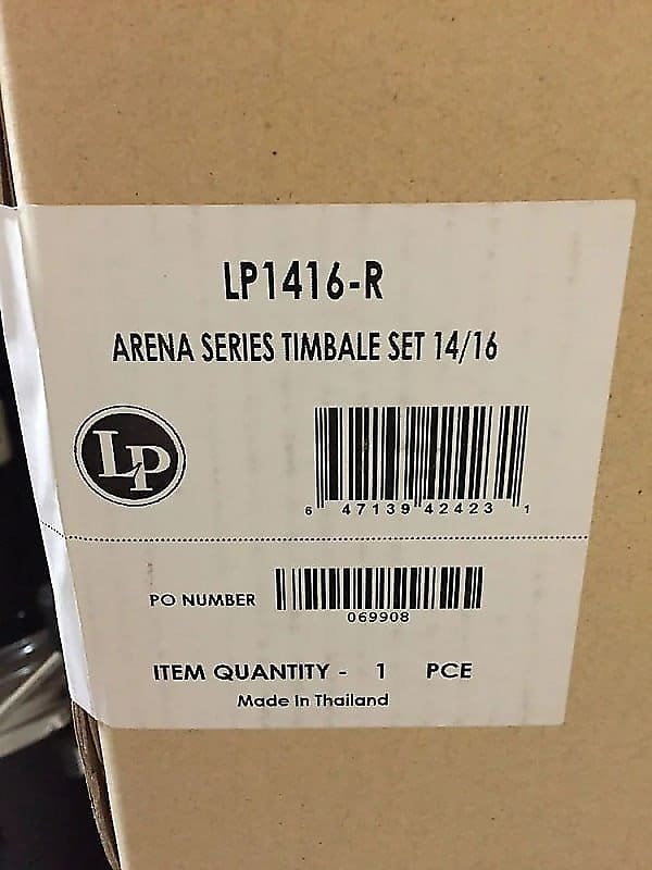 LP Latin Percussion LP1416-R Arena Series 14" et 16" Fausto Cuevas III Timbale avec support