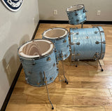 DW Collector's Series 333 Pure Maple 12/14/16/22" Drum Set Kit in Pale Blue Oyster