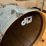 DW Collector's Series 333 Pure Maple 12/14/16/22" Drum Set Kit in Pale Blue Oyster