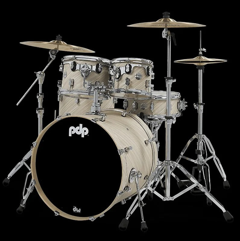 PDP Concept Maple 10/12/16/22" Drum Kit Set w/ Matching 5.5x14" Snare Drum in Twisted Ivory *IN STOCK*