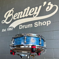 Doc Sweeney Impact Series Curly Maple 4.75x14" Snare Drum in Ocean Blue Hand Rubbed Oil