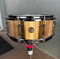 Doc Sweeney "Dark Rainbow" 5.75x14 Stave Rainbow Poplar Snare Drum in a Hand Rubbed Oil